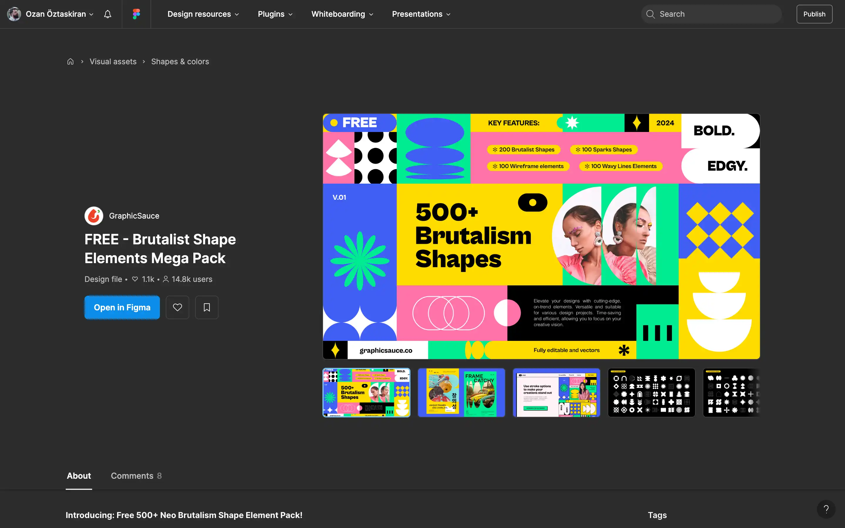 500+ Brutalism Shape Elements Pack, free download.