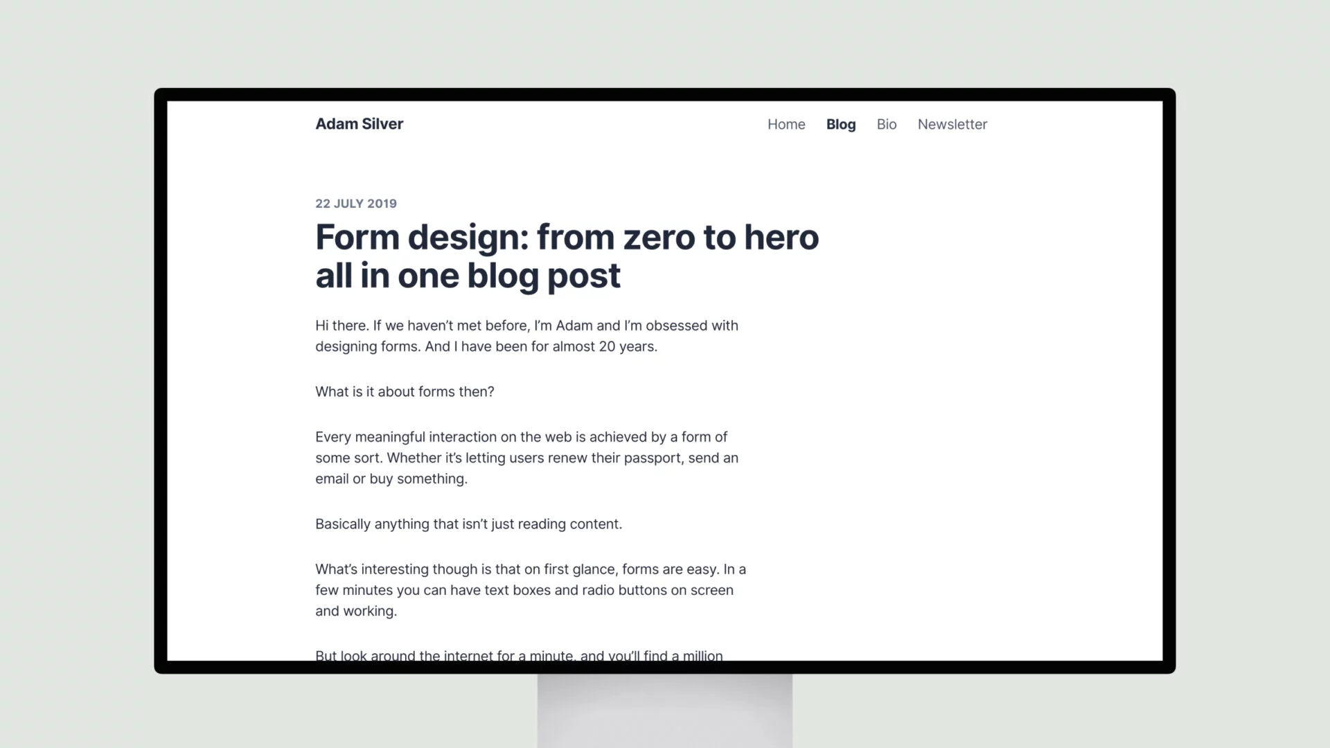 Form design – from zero to hero all in one blog post