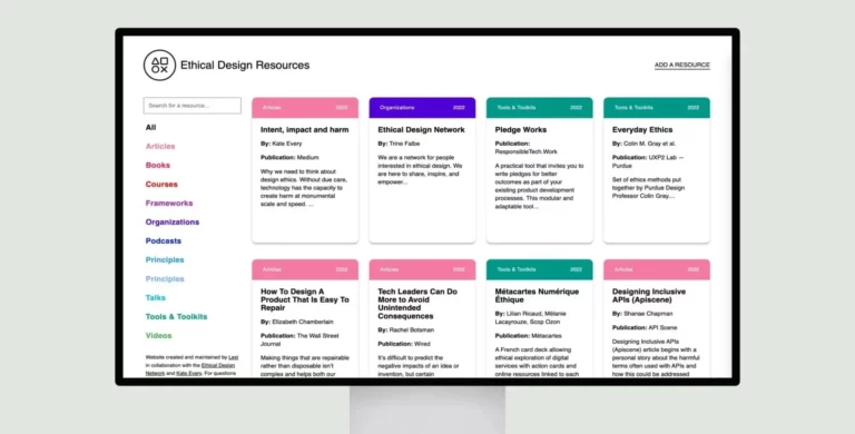 Ethical Design Resources