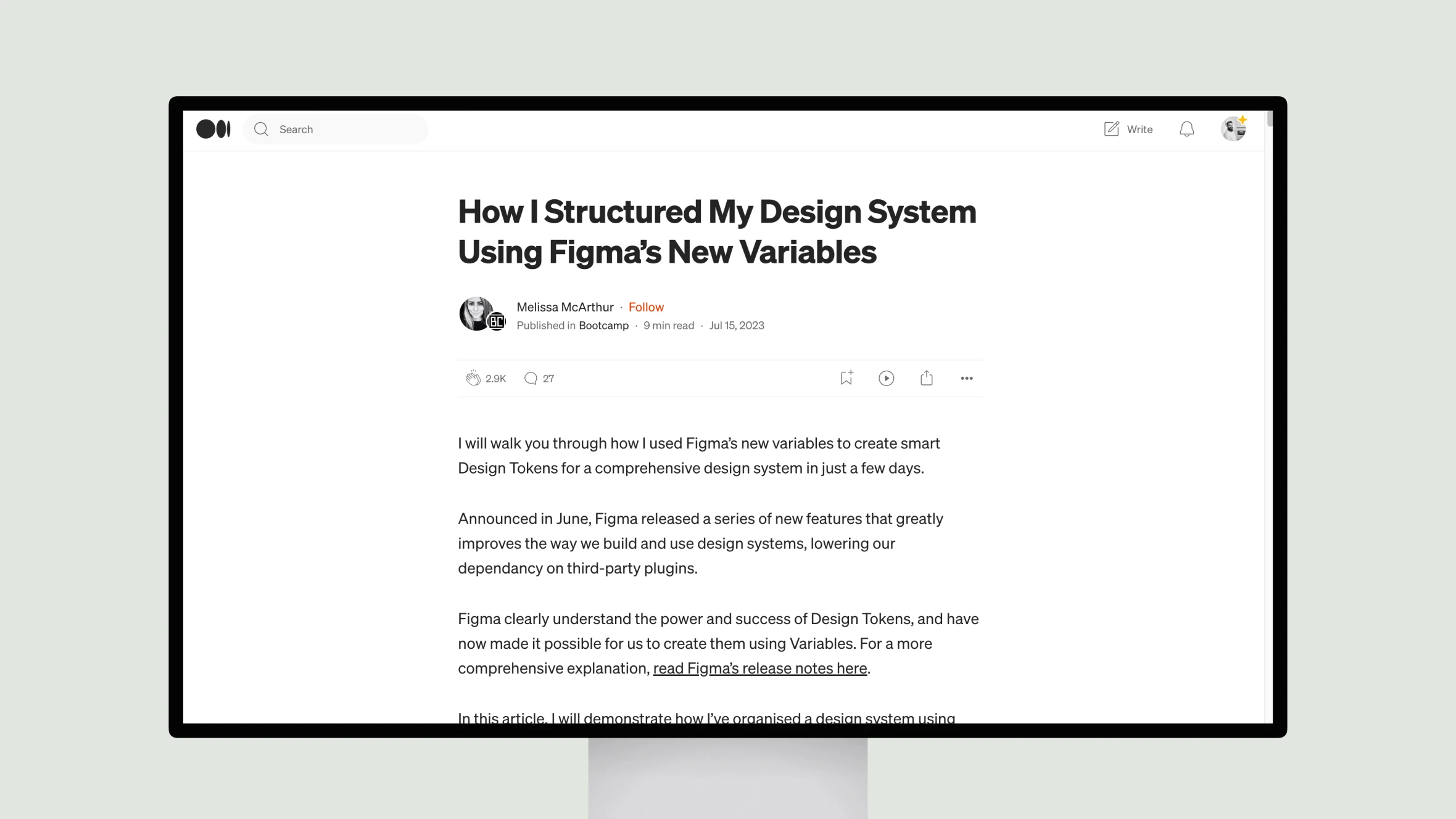 How I Structured My Design System Using Figma’s New Variables