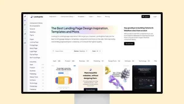 Landingfolio – The Best Landing Page Design Inspiration, Templates and More