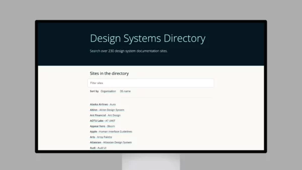 List Design Systems Directory