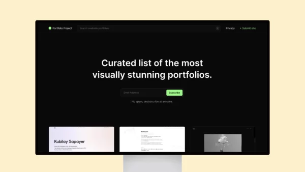 Portfolio Project — Curated list of the most visually stunning portfolios
