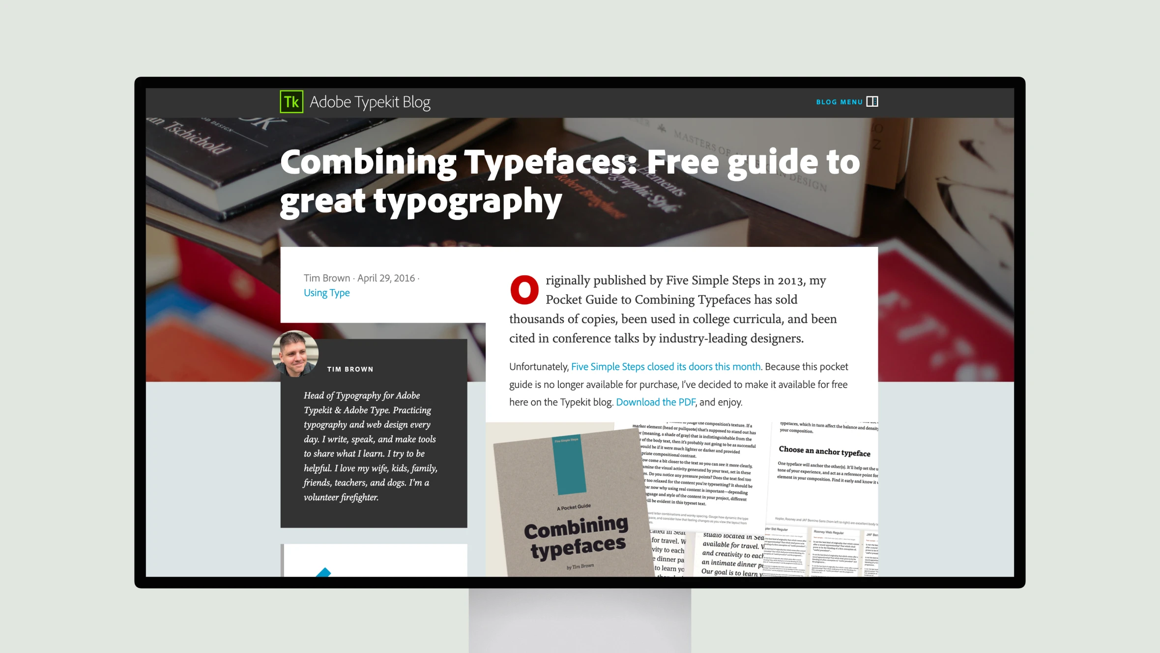 Combining Typefaces: Free guide to great typography