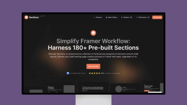 Simplify Framer Workflow: Harness 180+ Pre-built Sections