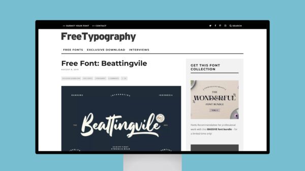 Free Font Beattingvile › FreeTypography