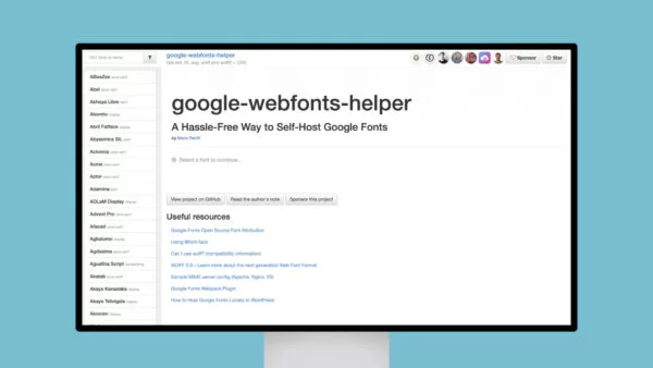 Google Webfonts Helper