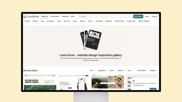 Land-book – website design inspiration gallery