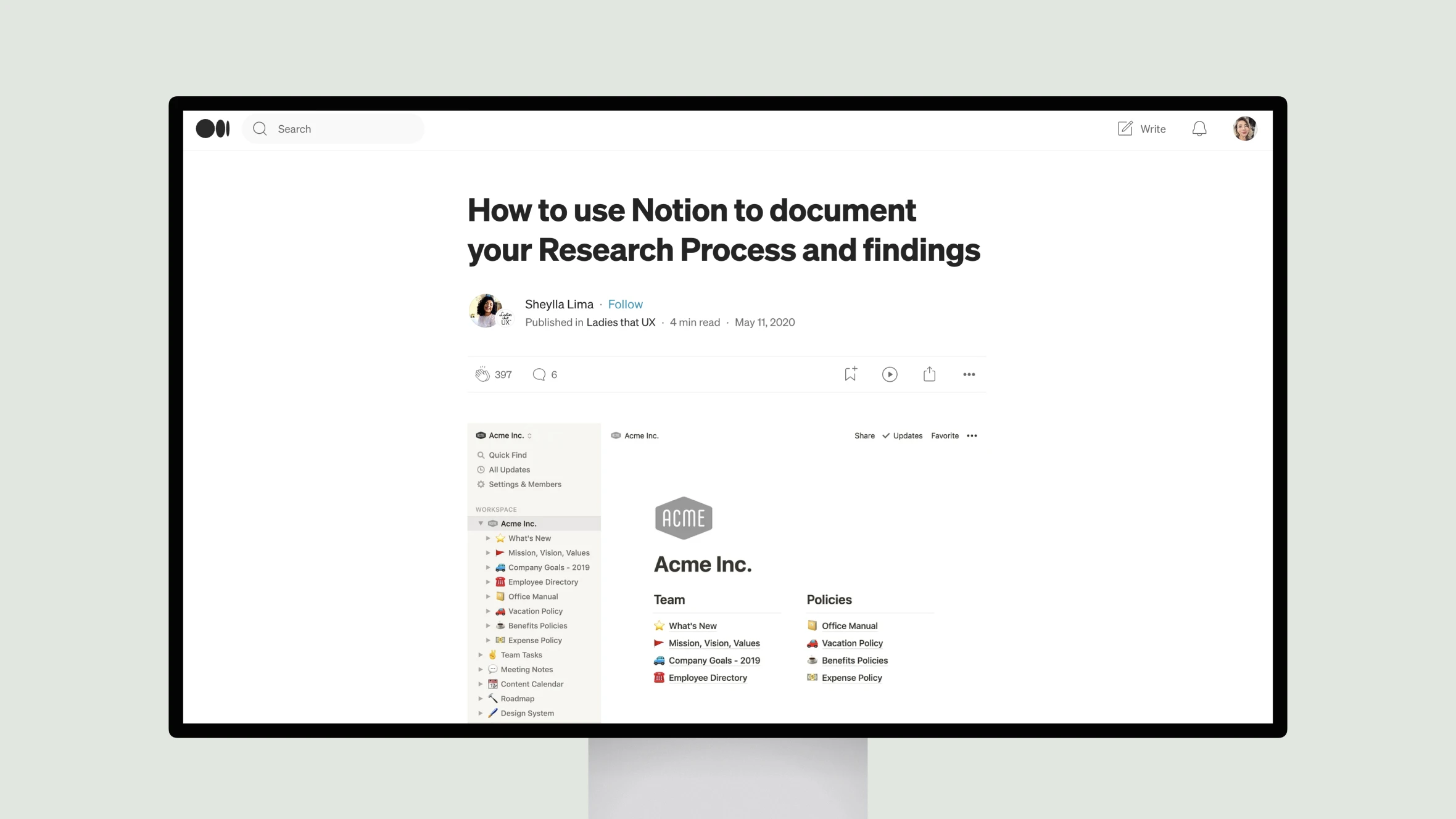 How to use Notion to document your Research Process and findings