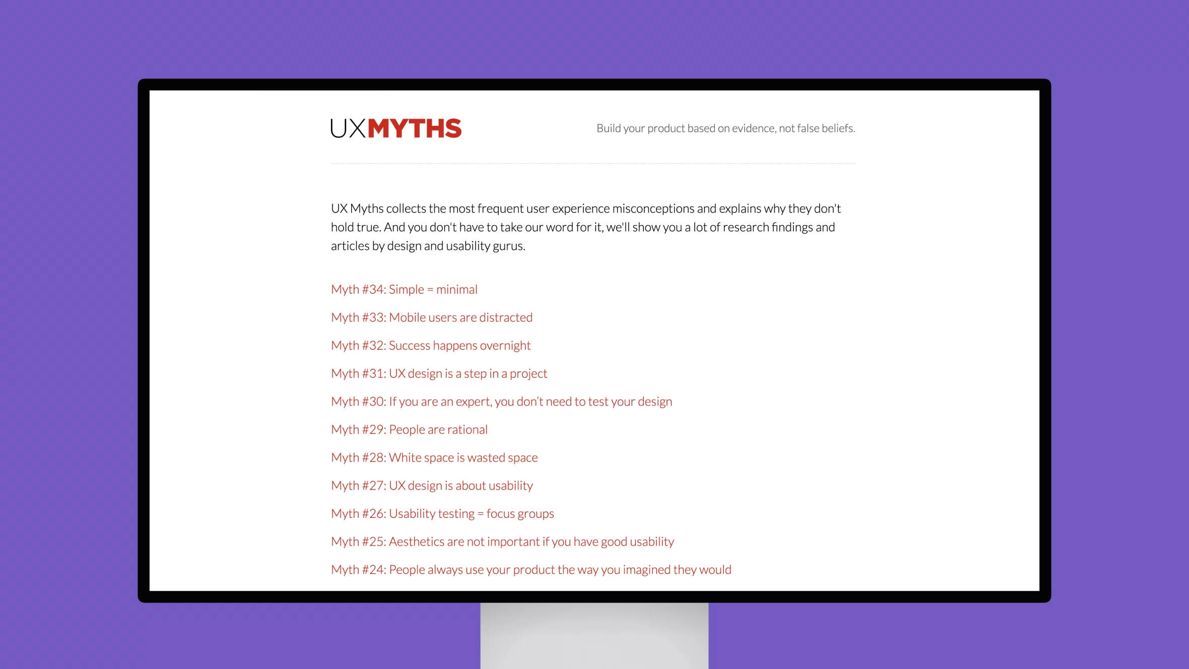 UX Myths