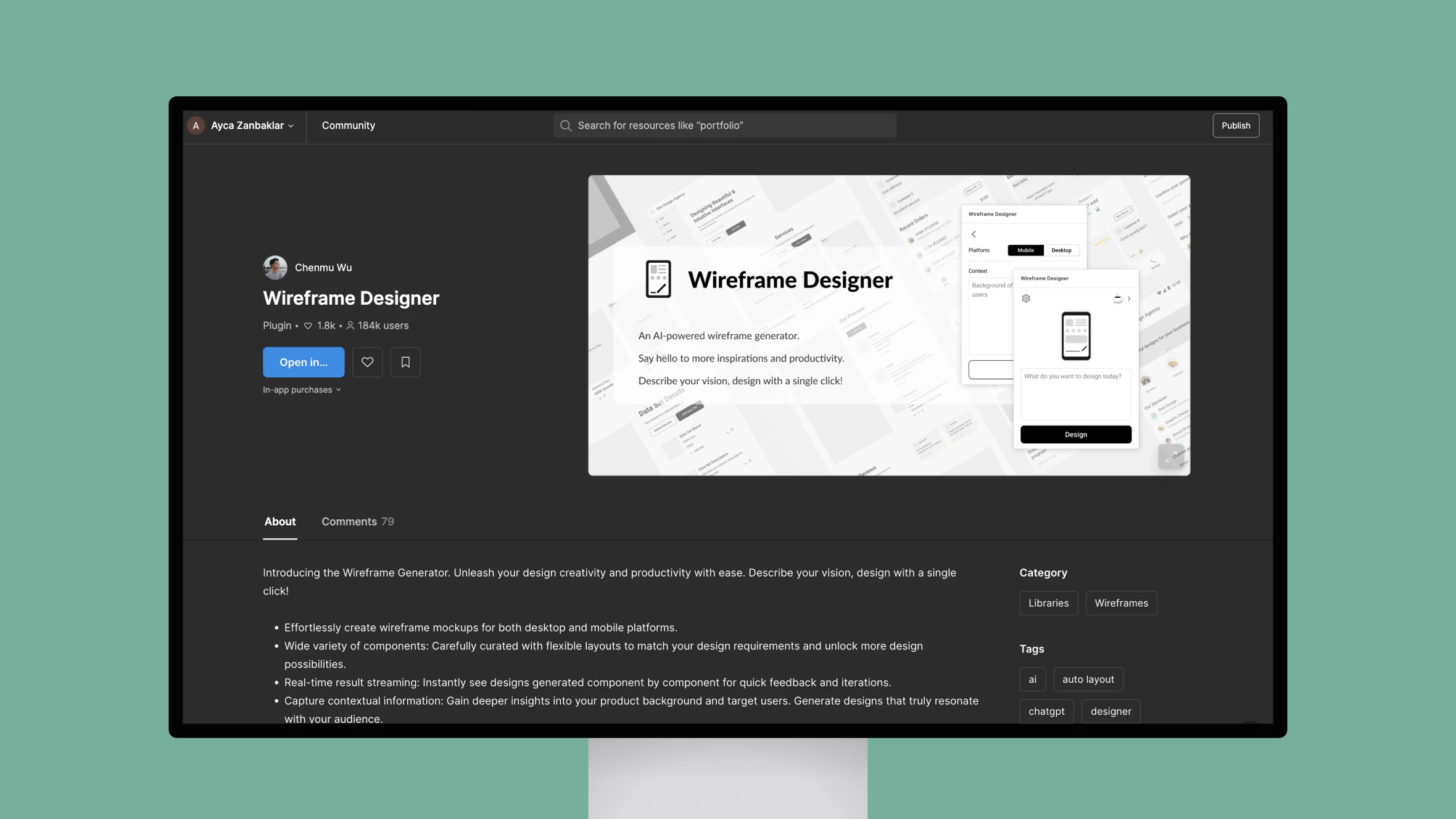 Wireframe Designer — An AI-powered wireframe generator