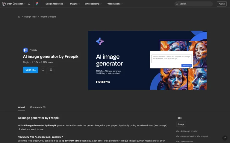 AI image generator by Freepik
