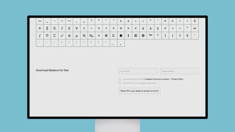 Betatron – CoType Foundry