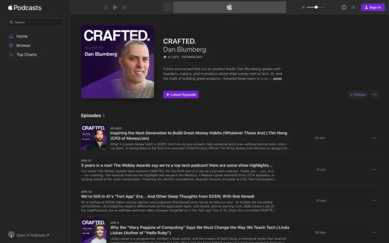 CRAFTED. – A top-rated technology podcast