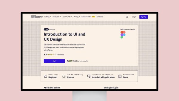 Codecademy – Introduction to UI and UX Design
