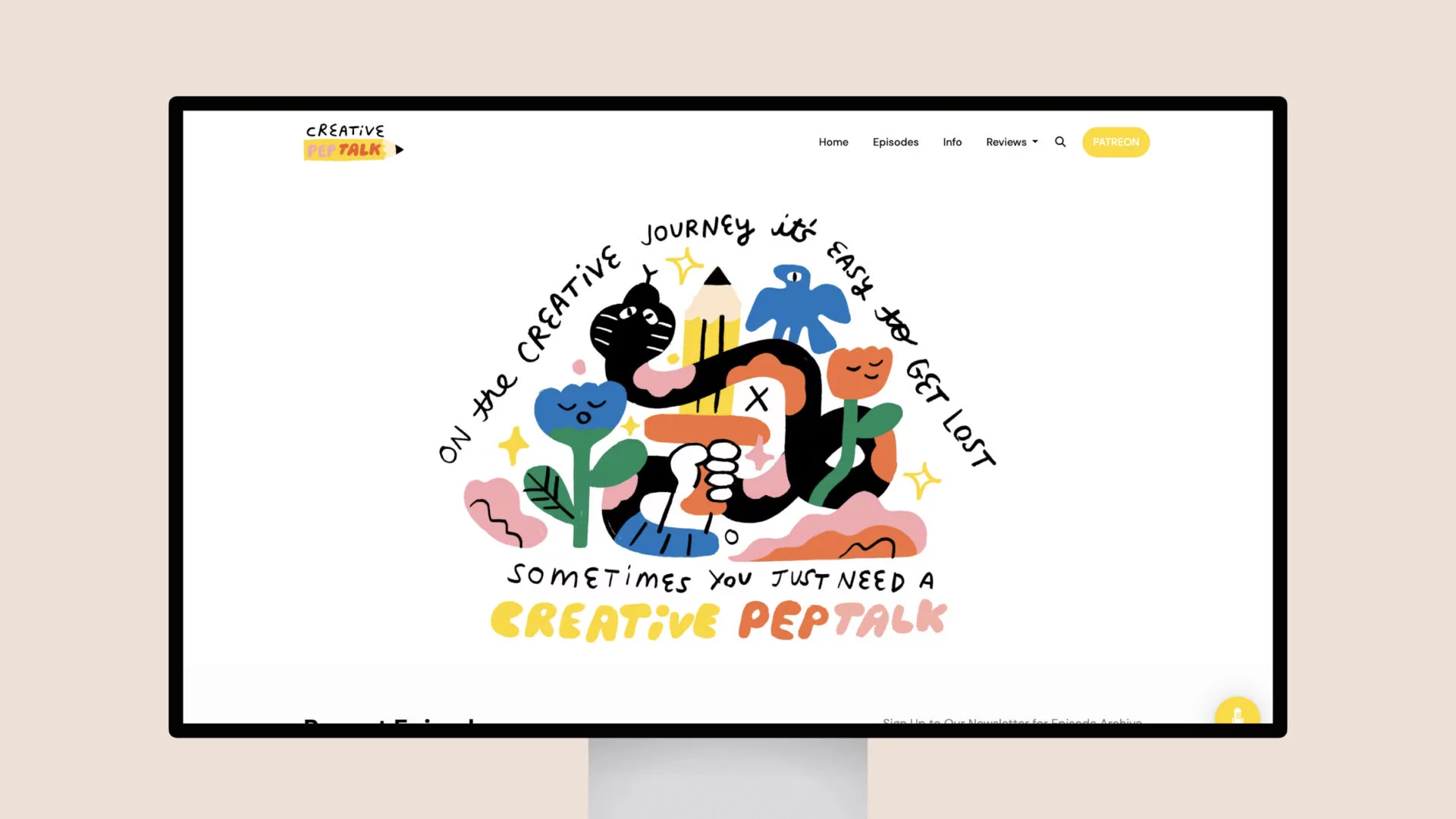 creative pep talk a weekly podcast companion for your creative journey