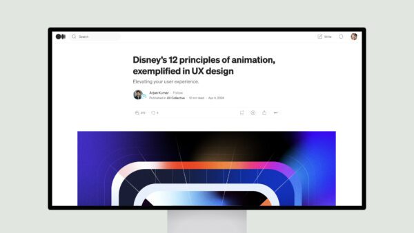 Disney’s 12 principles of animation, exemplified in UX design