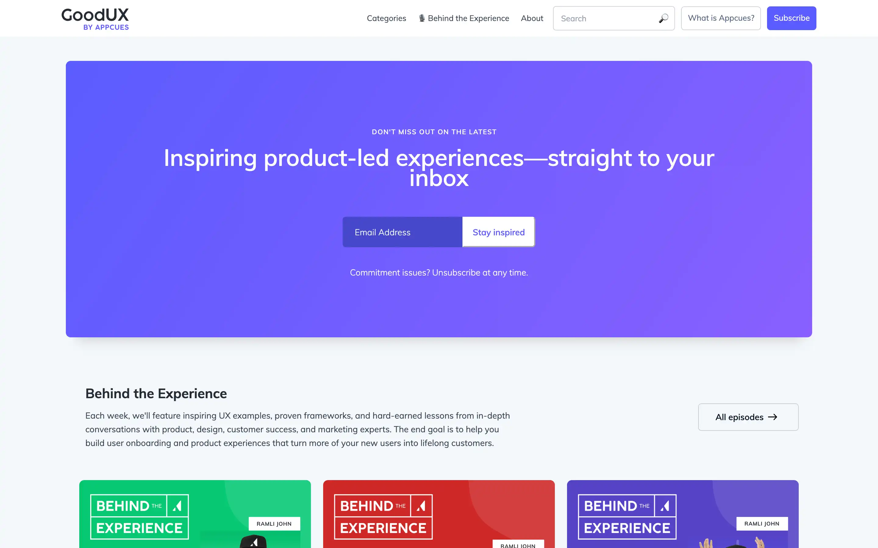 Subscribe to receive inspiring product-led experiences.
