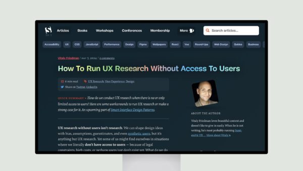 How To Run UX Research Without Access To Users