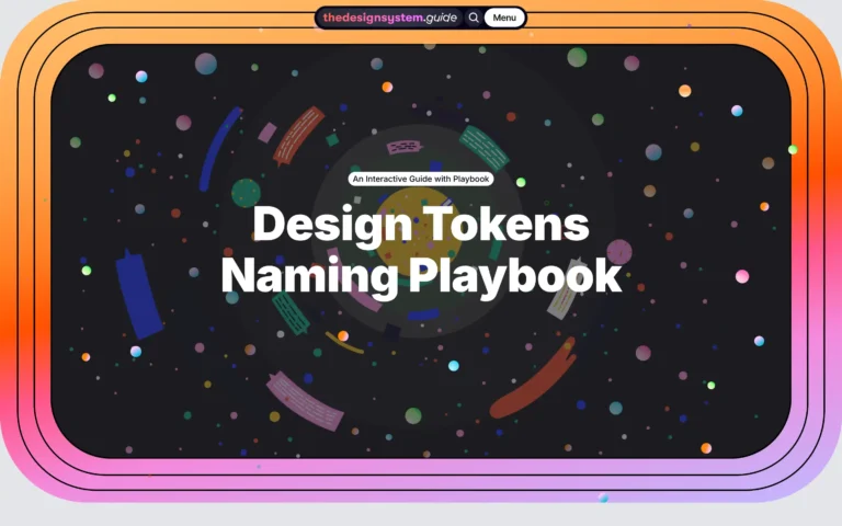 Design Tokens Naming Playbook