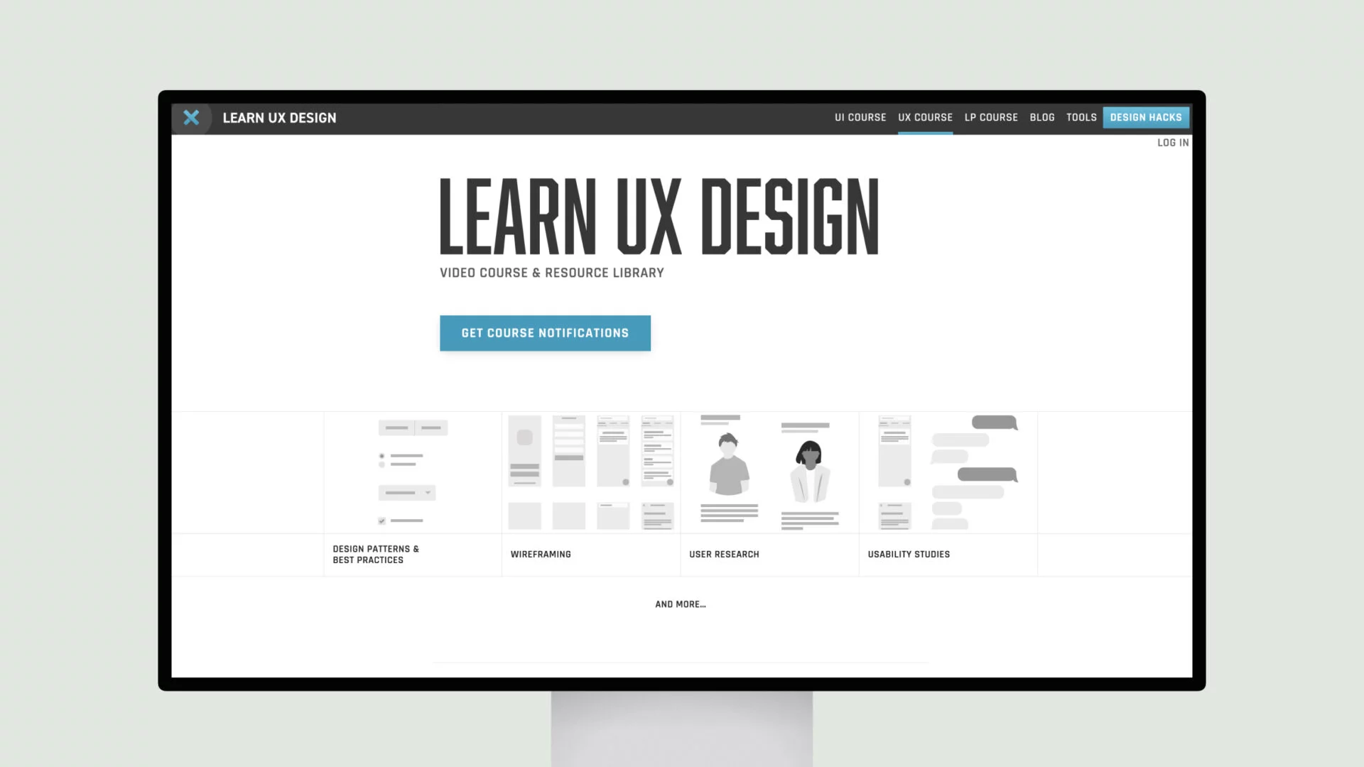 learn ux design video course & resource library upd