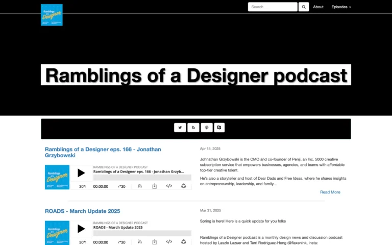 Ramblings of a Designer podcast