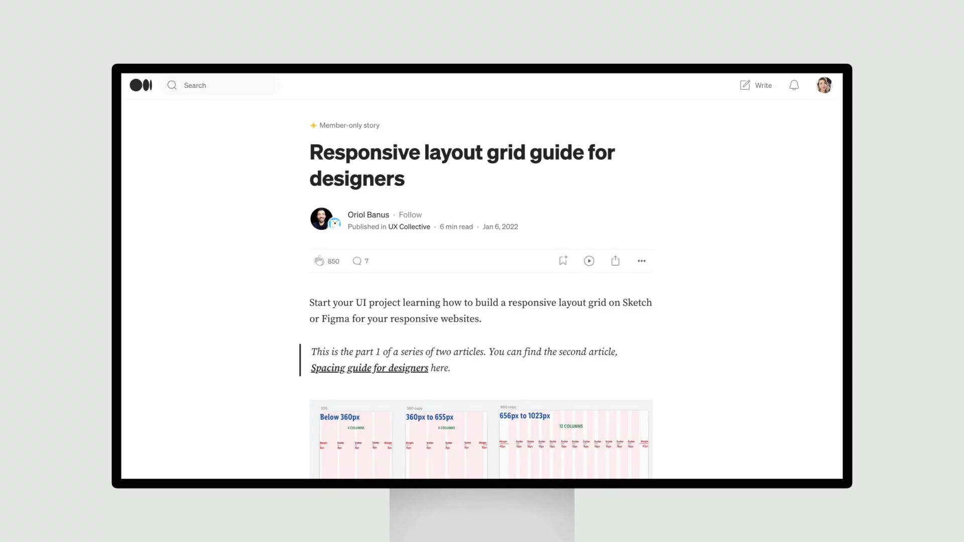 responsive layout grid guide for designers