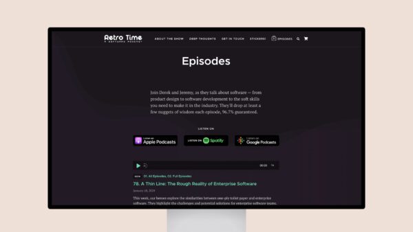 Retro Time // A Software Podcast with Jeremy Miller and Derek Seibert