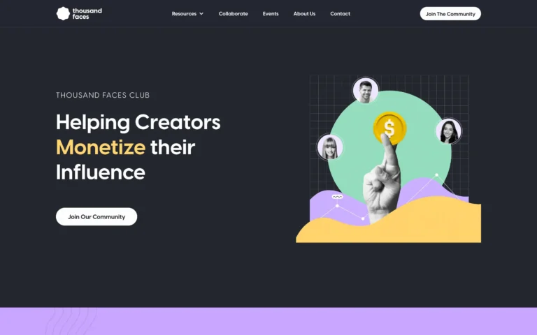Thousand faces – Helping Creators Monetize their Influence