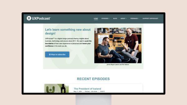 UXPodcast with James Royal-Lawson and Per Axbom