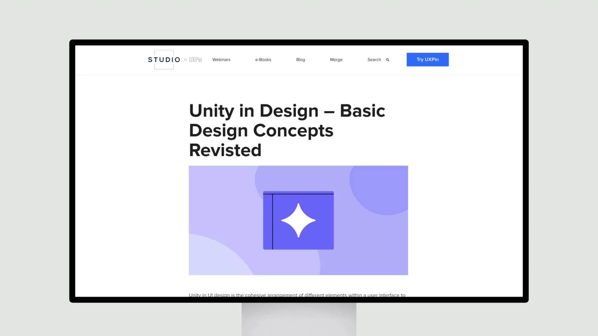 Unity in Design – Basic Design Concepts Revisted