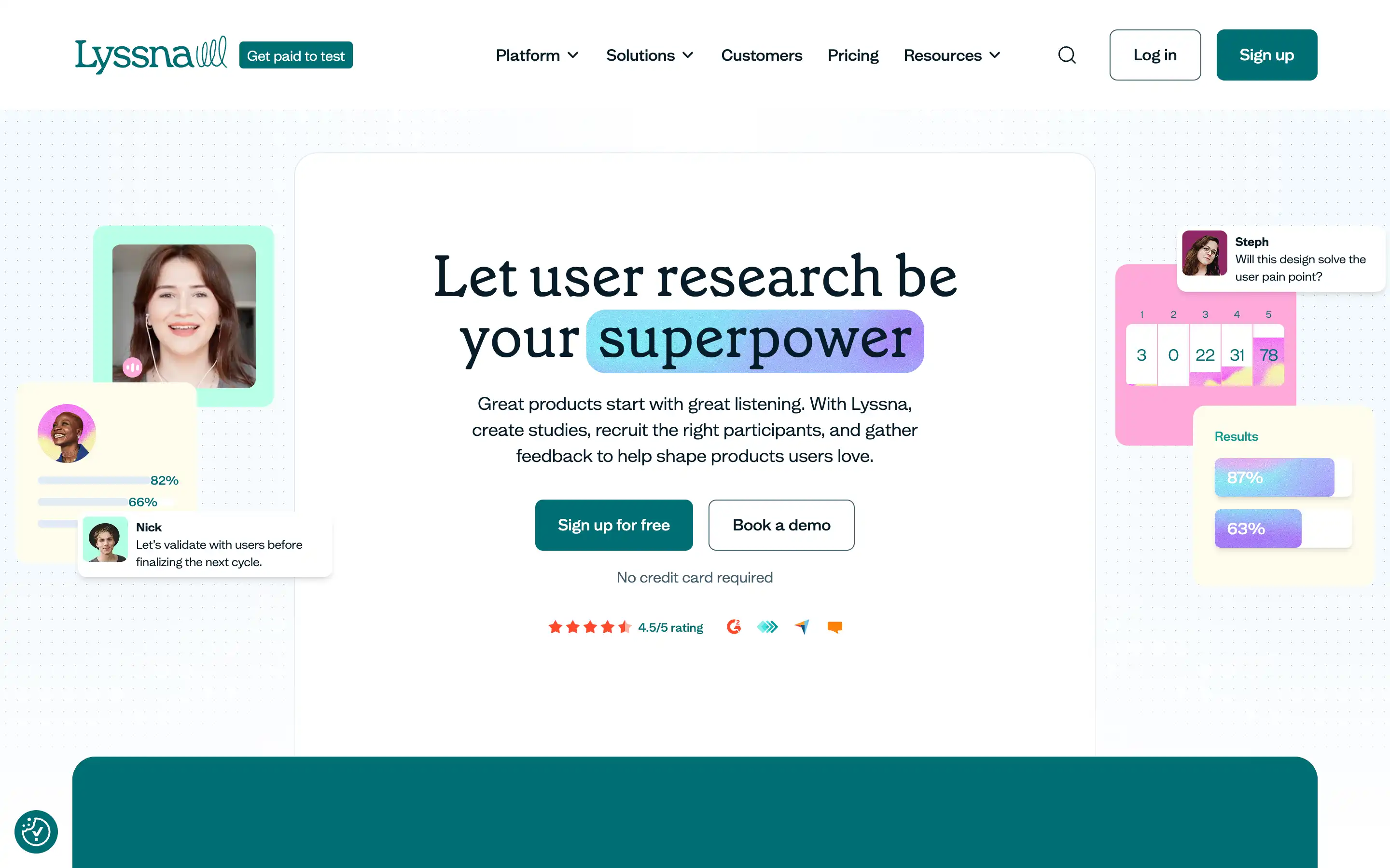 Lyssna user research platform overview and features