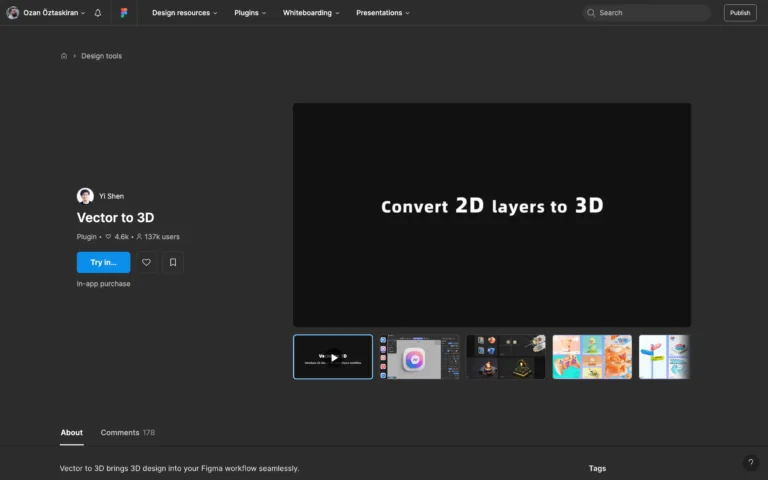 Vector to 3D – Convert text and vector nodes into 3D models