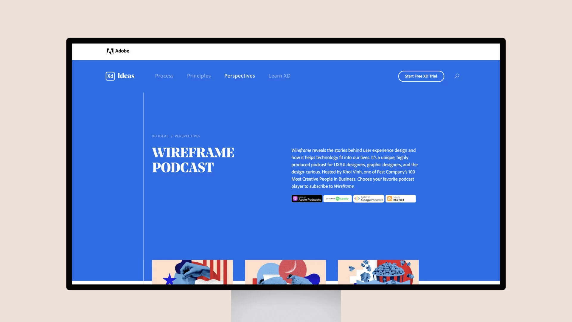 wireframe podcast with khoi vinh