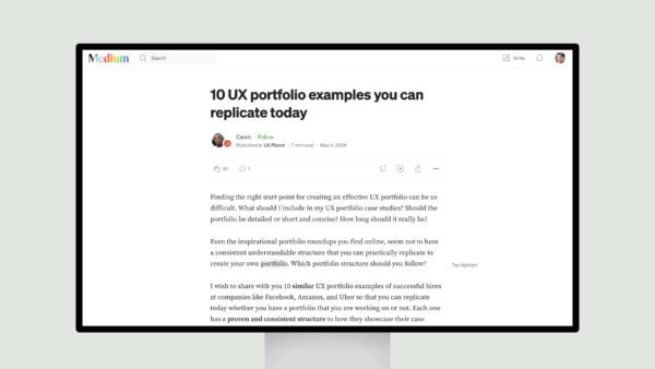 10 UX portfolio examples you can replicate today