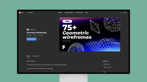 75+ Geometric Wireframes
