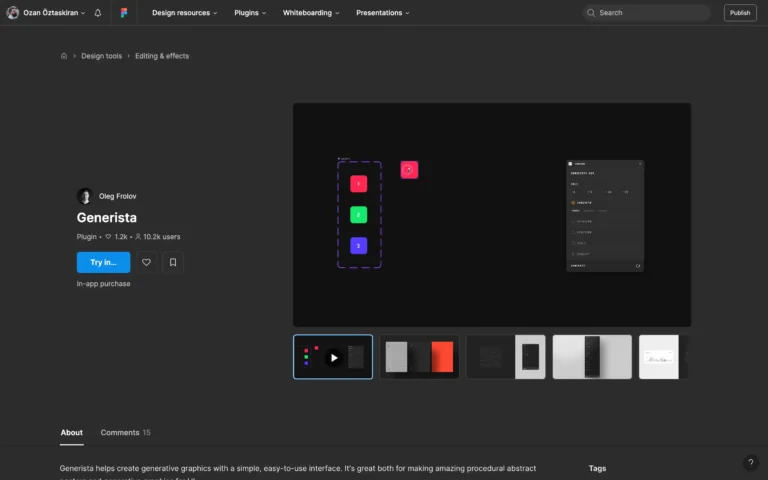Generista – create generative artwork with a simple, easy-to-use interface