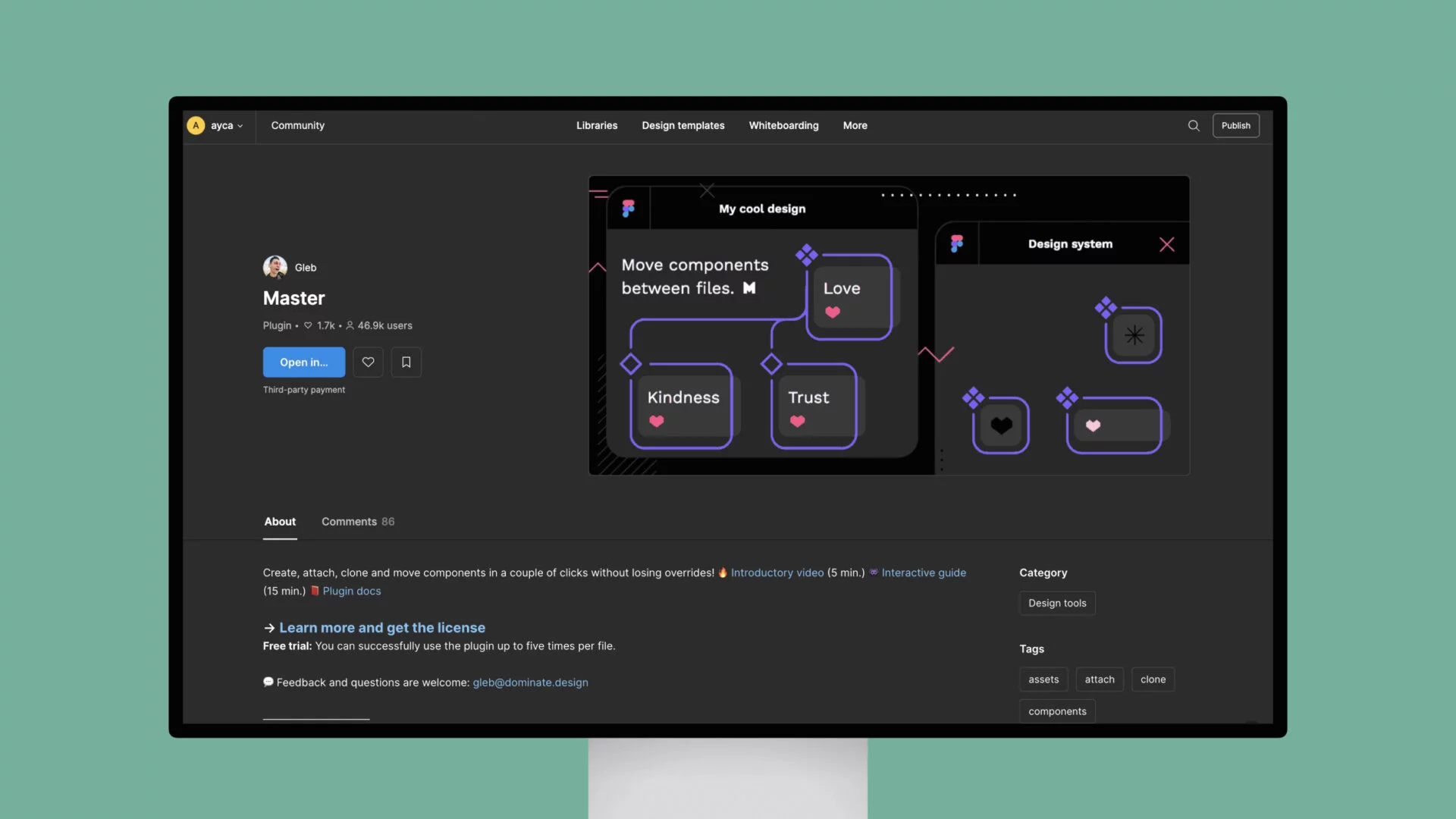 Master – Create, attach, clone and move components in a couple of clicks without losing overrides