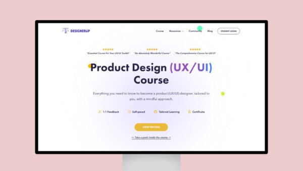 Product Design (UX/UI) Course | DesignerUp