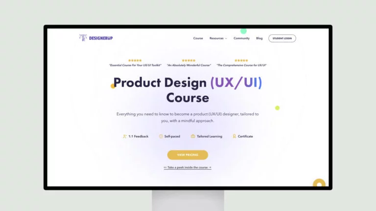 DesignerUp | Product Design (UX/UI) Course