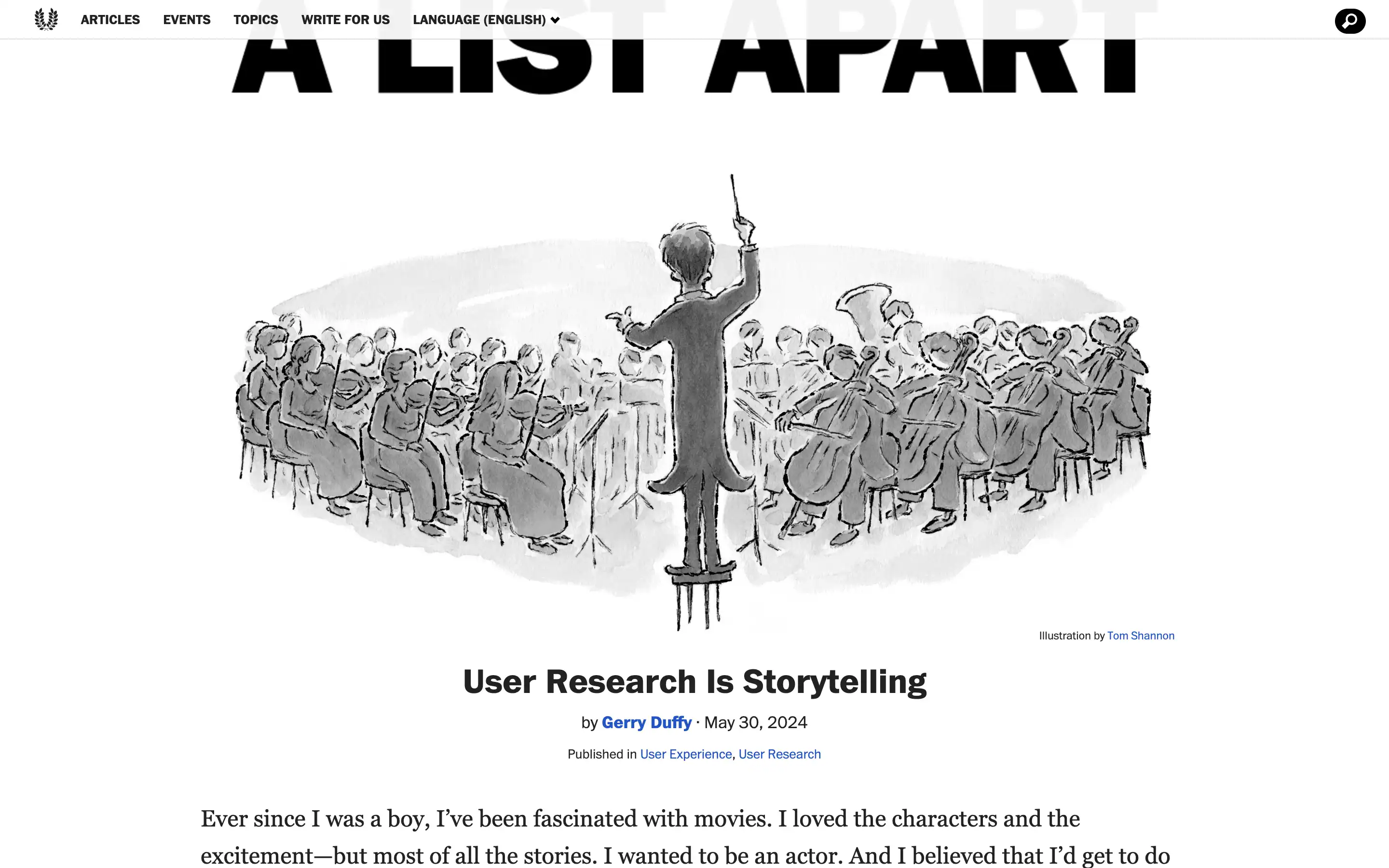 Conductor leads orchestra illustration.