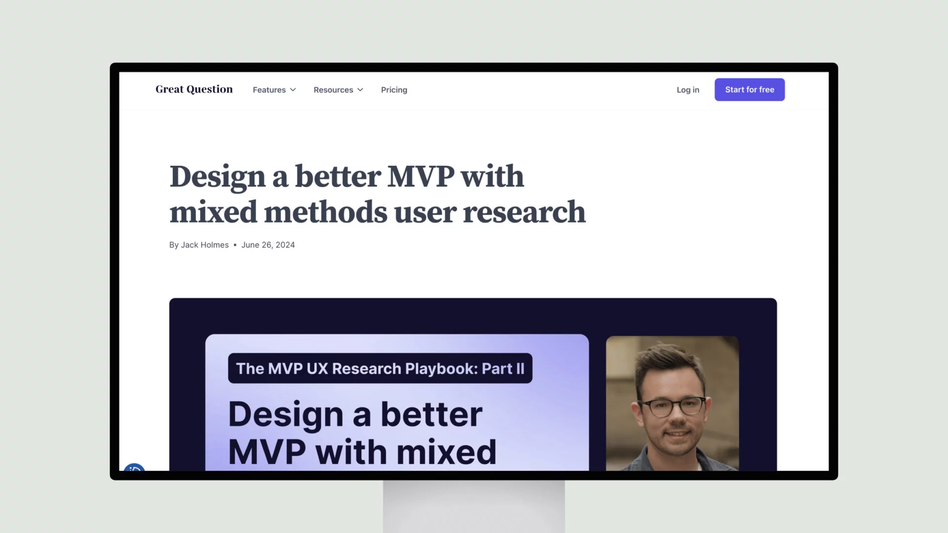 Design a better MVP with mixed methods user research