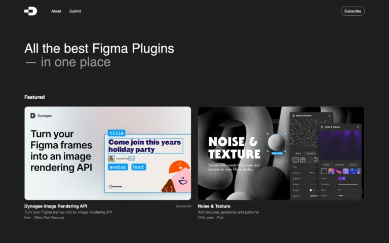 Figma Plugins – All the best Figma Plugins— in one place