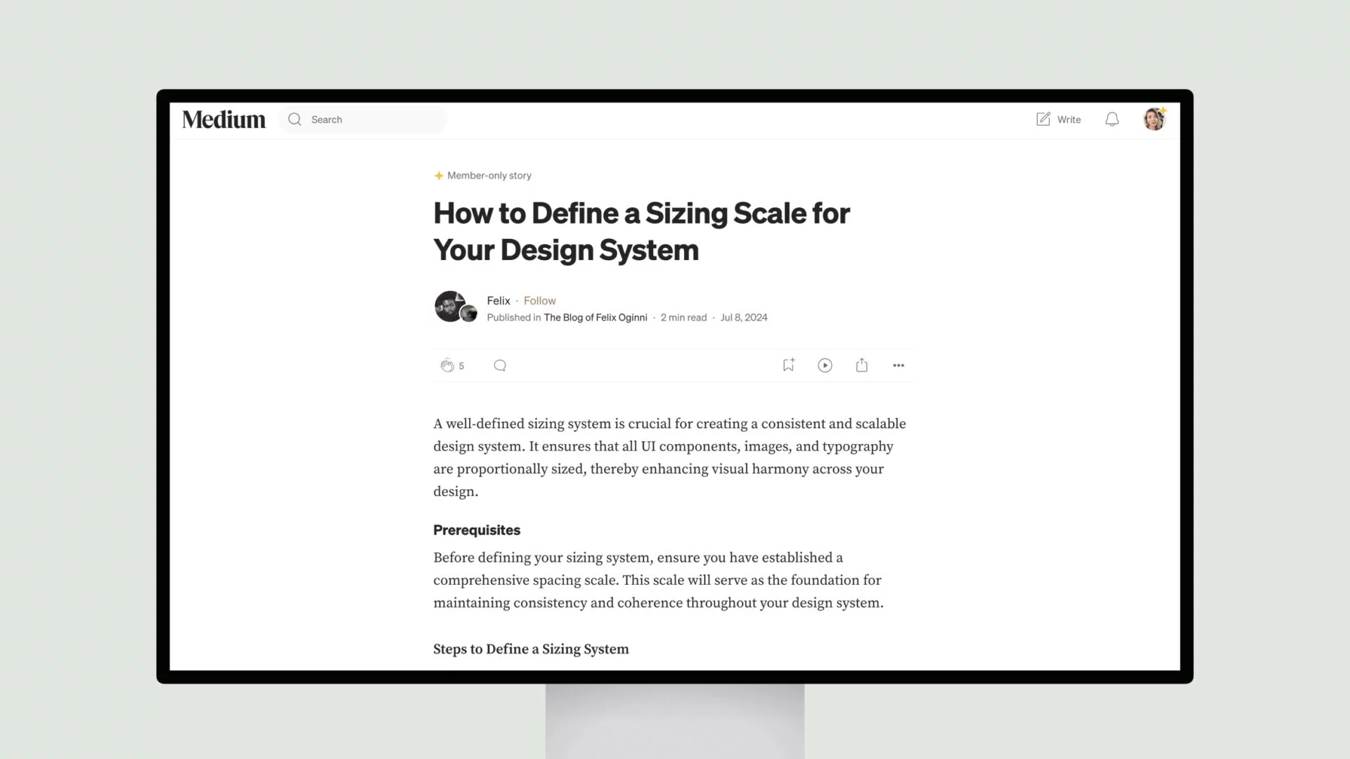 How to Define a Sizing Scale for Your Design System