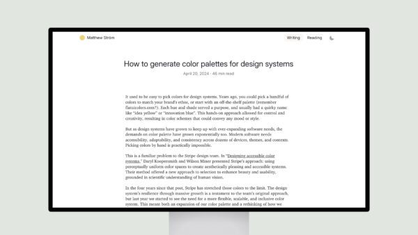 How to generate color palettes for design systems