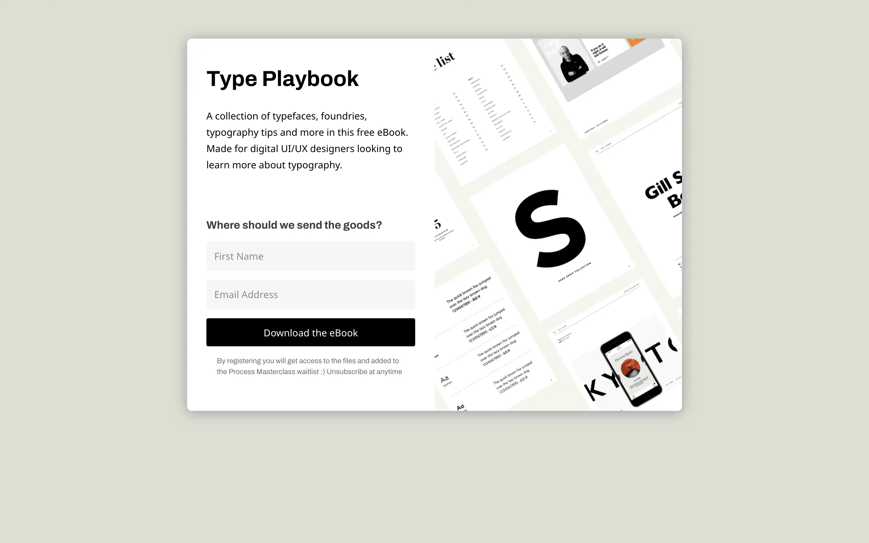 Free typography eBook download for UI/UX designers