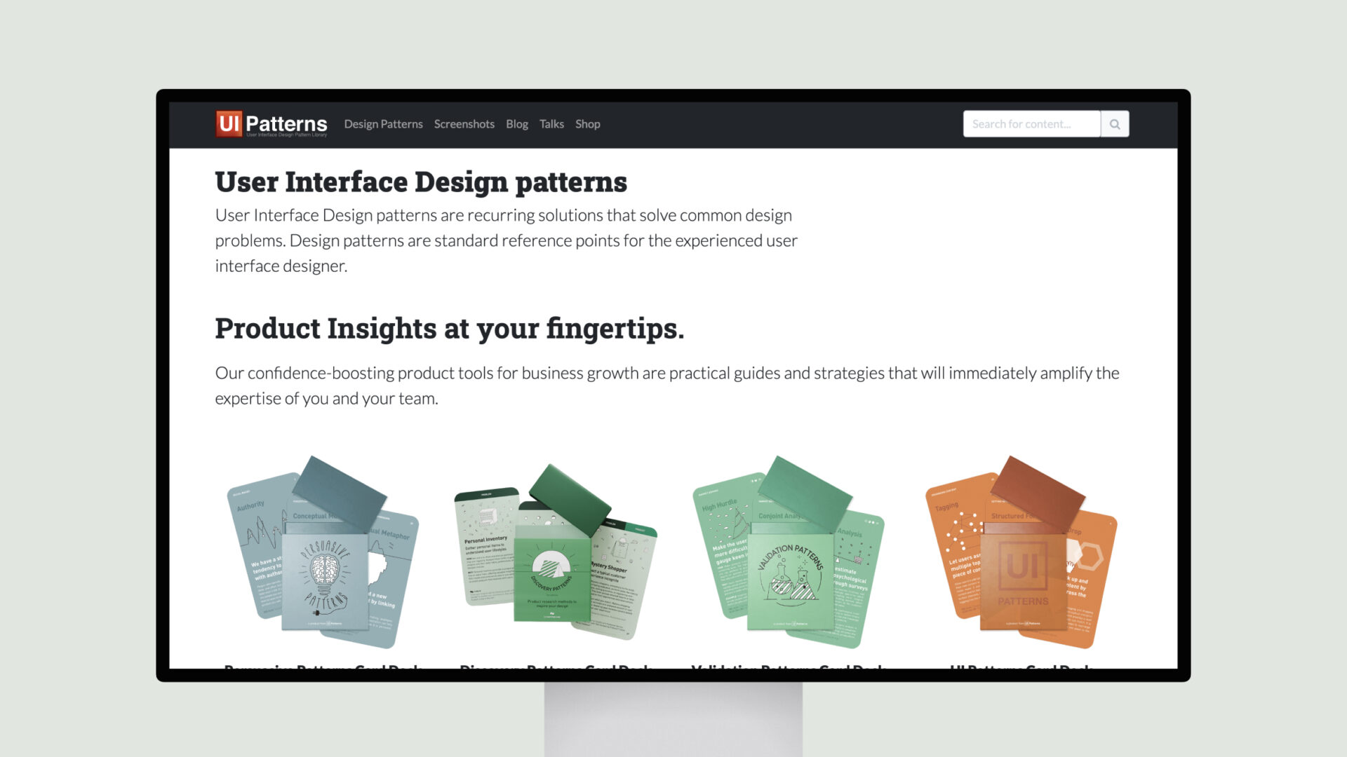 UI-Patterns ⎯ User Interface Design patterns - Fountn