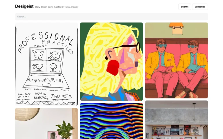 Desigeist – Daily Design Inspiration by Pablo Stanley