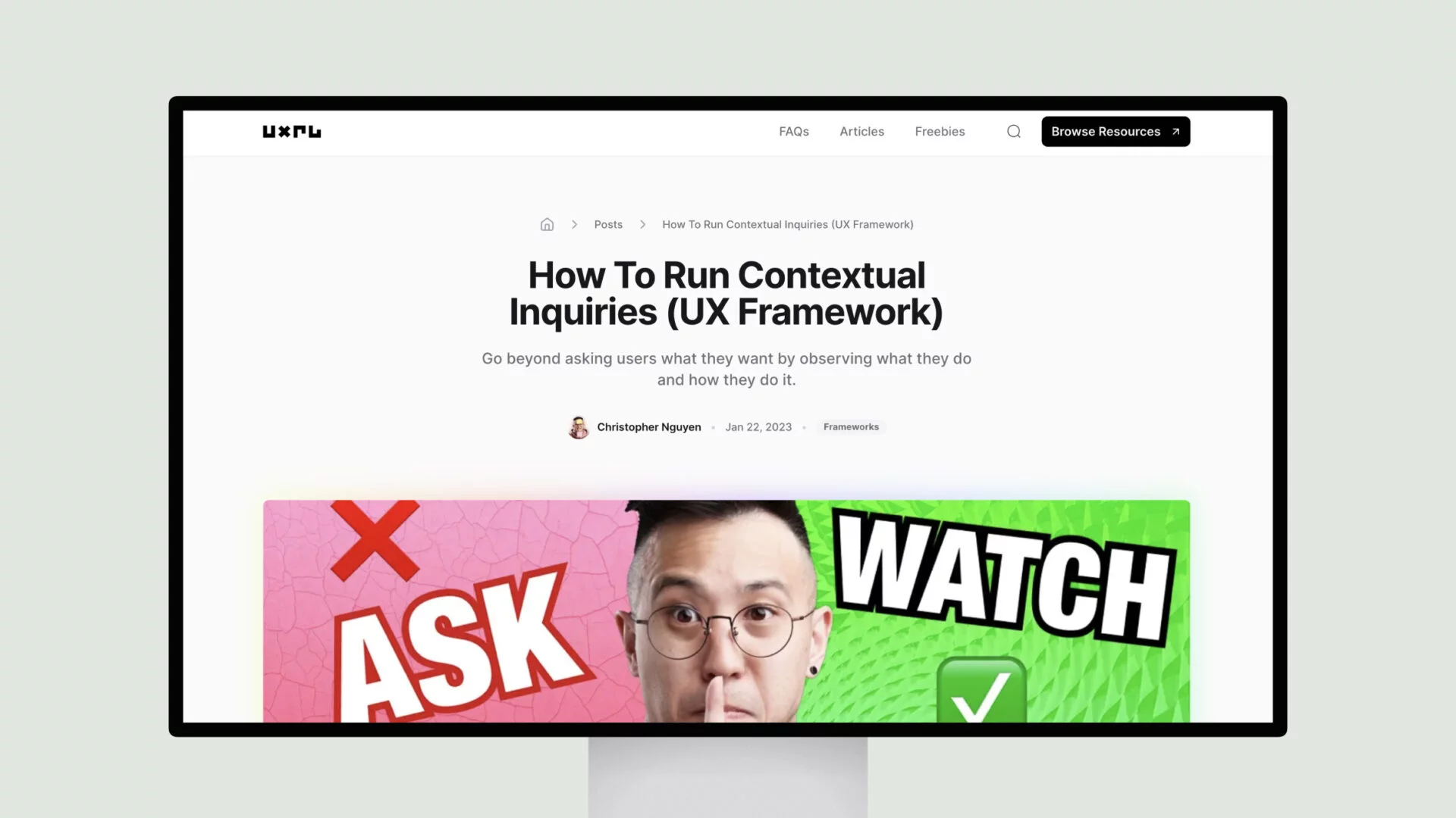 How To Run Contextual Inquiries (UX Framework)