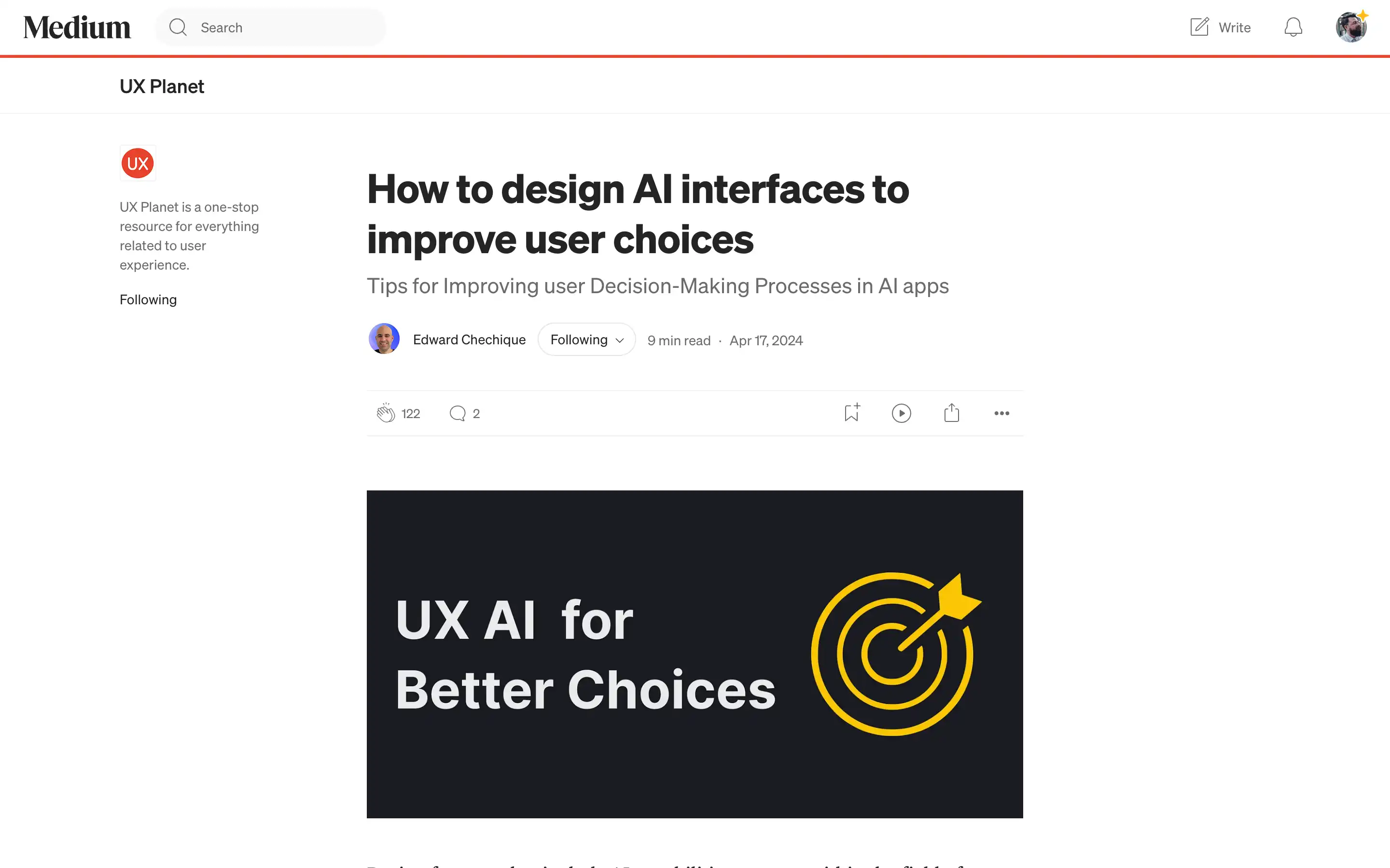 UX AI for Better User Choices
